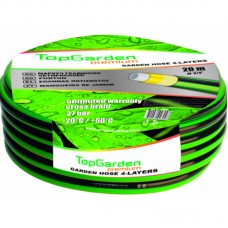TOPGARDEN Furtun de gradina, 4 straturi, interior furtun 3/4", lungime 20 m